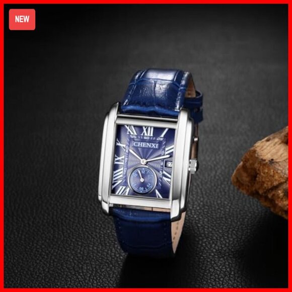Leather Strap Quartz Watch with Calendar, Steampunk Style, Unisex main image 6